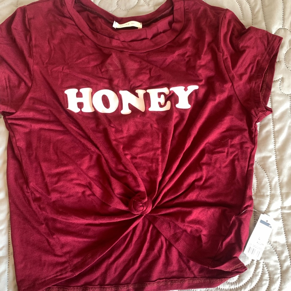 Honey croped tee